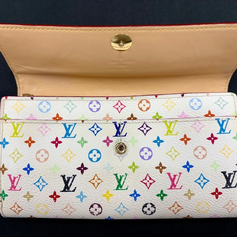 Louis Vuitton Murakami Sarah Wallet Multicolor Monogram Canvas - Picture 4 of 13
